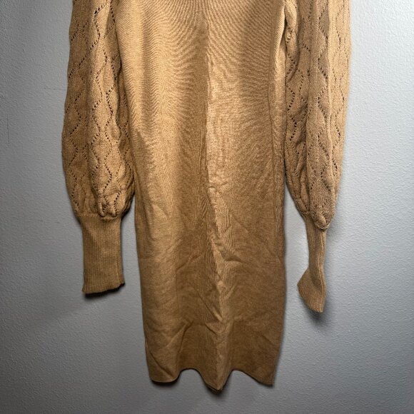 Tan Sweater Dress - Picture 2 of 3